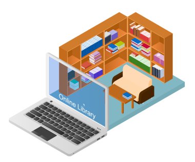 Çevrimiçi kütüphane. Elektronik kitap koleksiyonu na sahip bir web sitesi