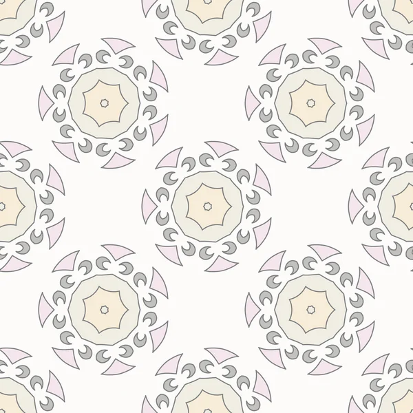 Abstract seamless pattern. Abstract beige flowers. — Stock Vector