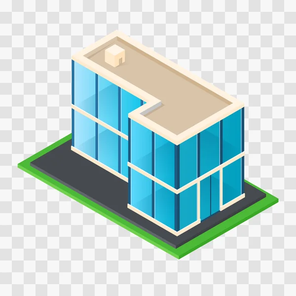 Isometric Chic modern rustic cottage. — Stock Vector