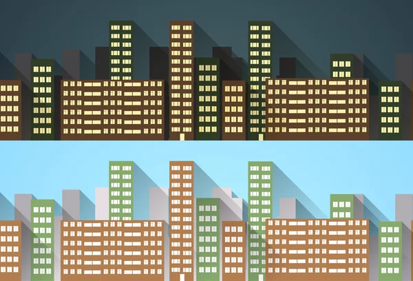 Architecture seamless pattern. Horizontal banner.