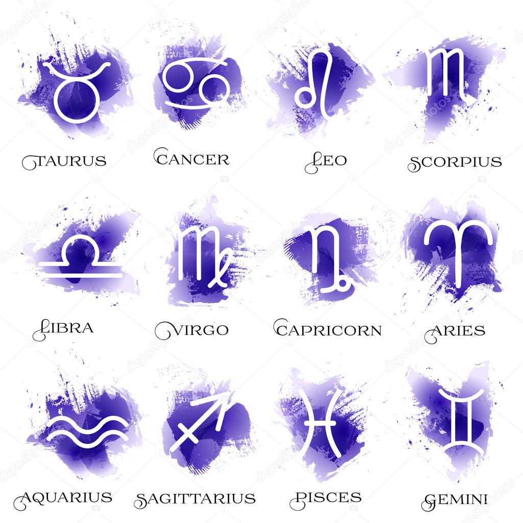 The set of the twelve zodiac signs.