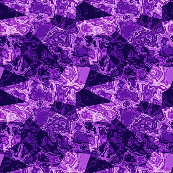 Patrón venoso púrpura y blanco abstracto con estructura de mármol en capas — Vector de stock