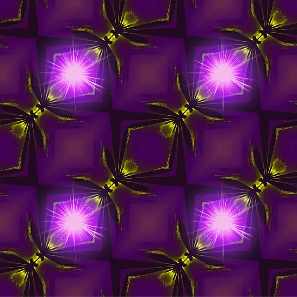 추상 원활한 빛나는 프랙탈 패턴 양식된 반딧불 — 스톡 사진
