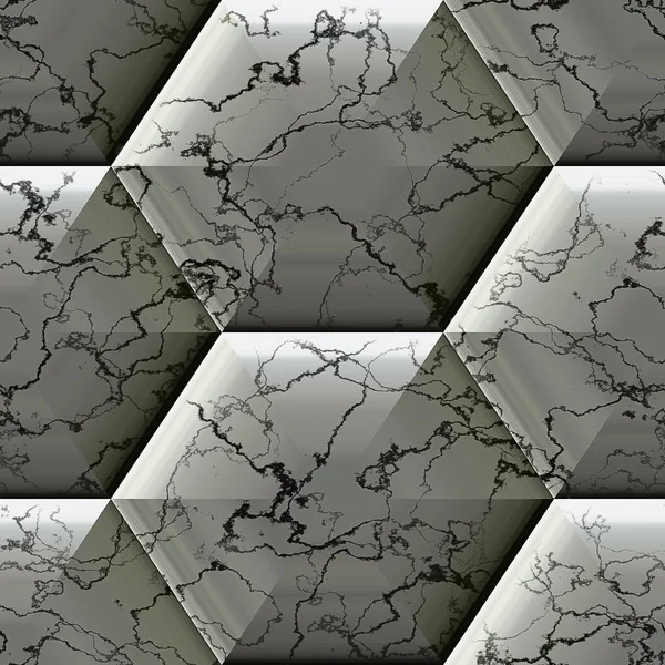 Soyut Dikişsiz altıgen mermer desen 