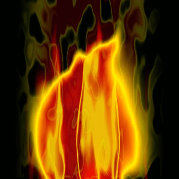 Fondo oscuro con una llama ardiente — Foto de Stock