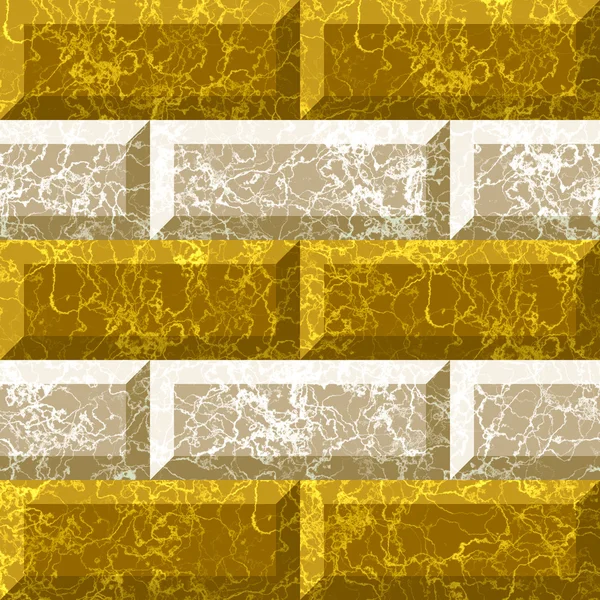 Abstract seamless gold and white marbled pattern with veined structure — Stock Photo, Image