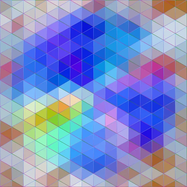 Абстрактний синій, зелений, коричневий, червоний і сірий трикутний фон — стоковий вектор