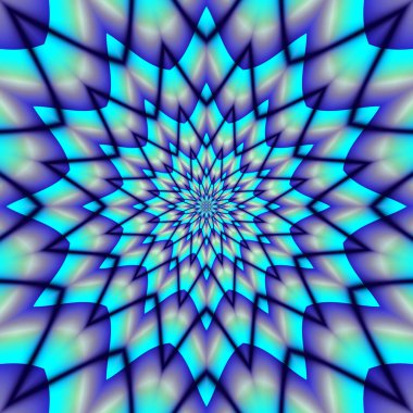 Mavi arka plan benzeyen stilize kar tanesi