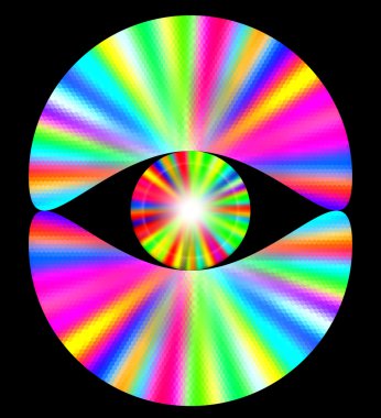 Spektral ışınları ile soyut gökkuşağı arka plan