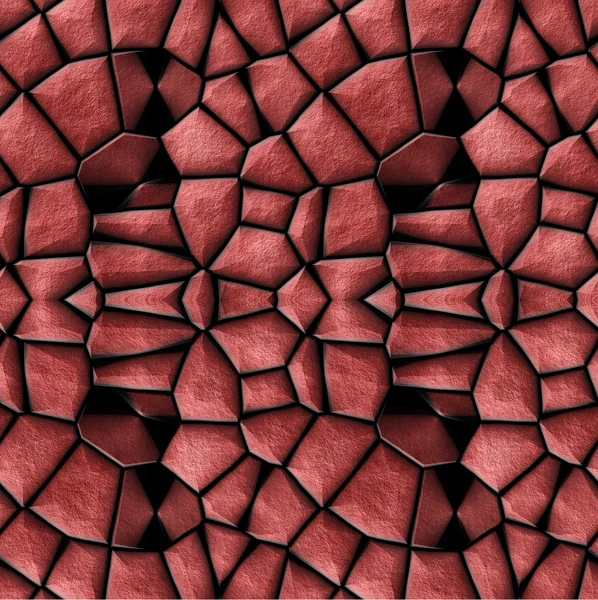 Abstrakta sömlösa struktur med röda stenar — Stockfoto