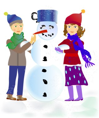 kardan adam olan çocuklar