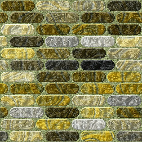 Бесшовная мозаика из округлых прямоугольников — стоковое фото