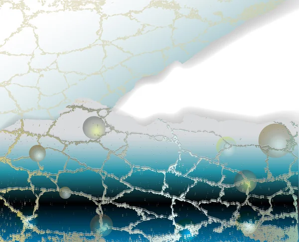 Abstracte achtergrond met raster en moleculen — Stockvector