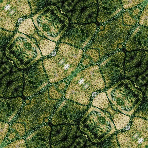 Bir yılan derisi benzeyen soyut yeşil ve kahverengi deseni