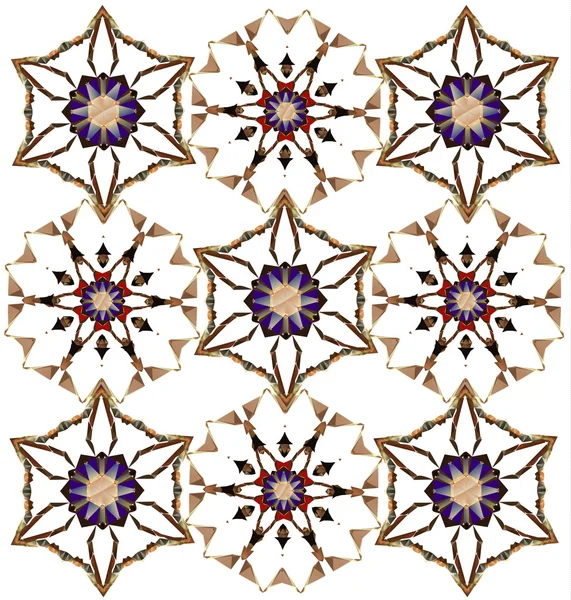 Abstraktes Muster mit stilisierten Blumen — Stockvektor