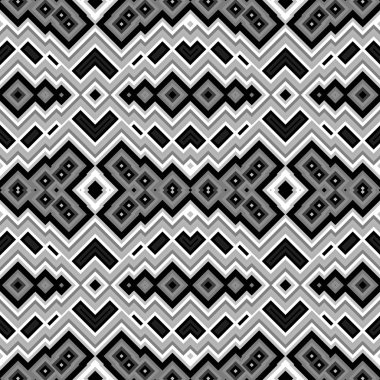 Retro Dikişsiz siyah-beyaz desen dalgalı etkisi ile