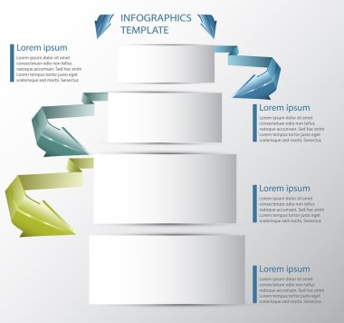 Webdesign oklarla için afiş şablon