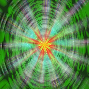 Kara delik spektral ışınları ve yıldız benzeyen soyut nesneyi