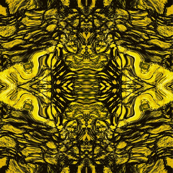 Абстрактний золотий і чорний візерунок зі стилізованою шкірою рептилій — стоковий вектор