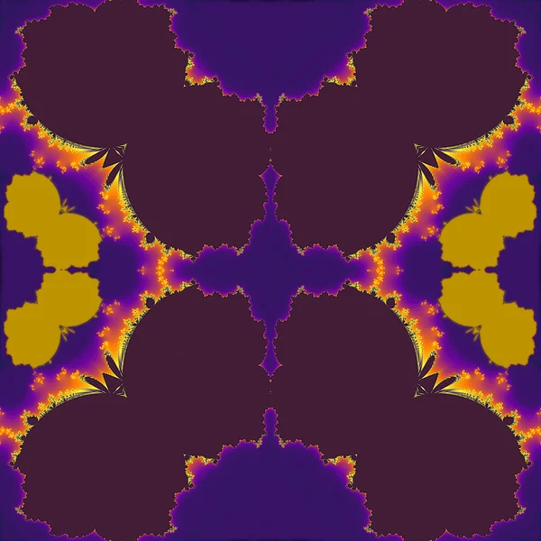 Patrón fractal abstracto oscuro que se asemeja a la polilla de noche —  Fotos de Stock