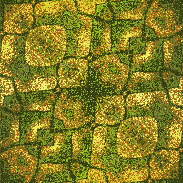 Abstract stylized entwined snake pattern