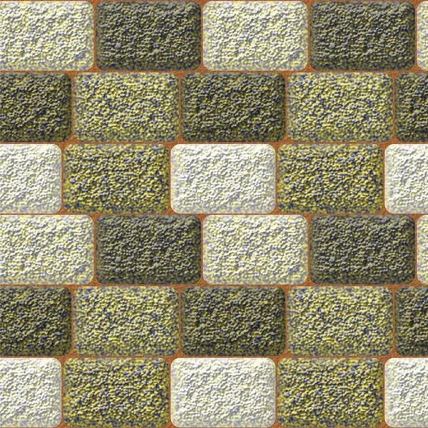 Patrón de pavimento sin costura con rectángulos granulados rugosos —  Fotos de Stock