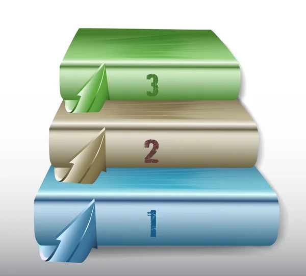 Tasarım basit infographics adım adım şablonu web için