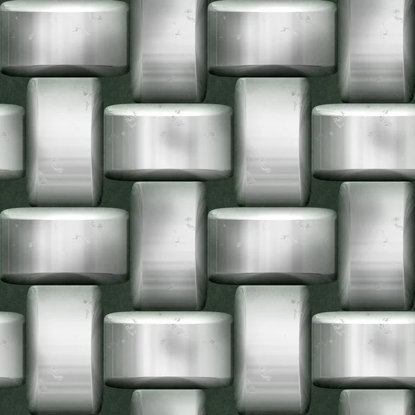 Çelik çubuklar ile Seamless gümüş metal modeli