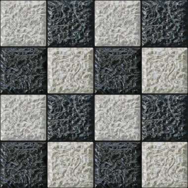 Sorunsuz yardım 3d model siyah beyaz kareler