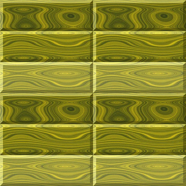 Seamless wooden pattern of green and yellow boards with rings — ストック写真