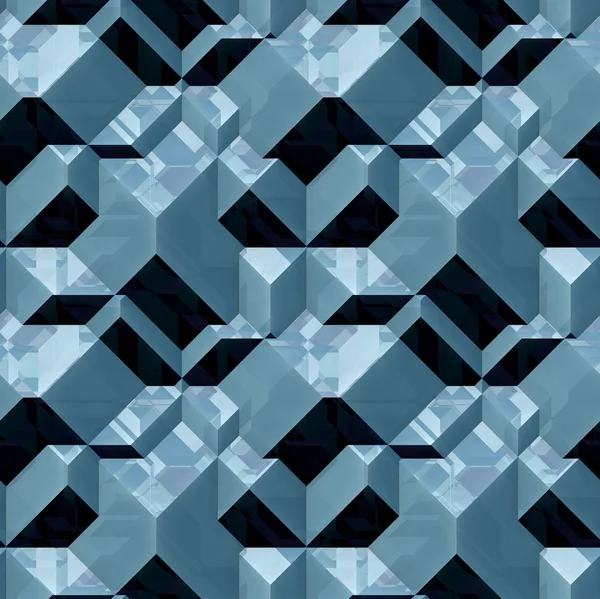 Abstract seamless pattern of 3d blocks with light reflections — Φωτογραφία Αρχείου