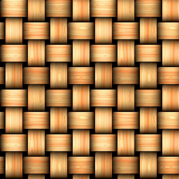 Patrón de mimbre de madera sin costuras con estructura entrelazada — Foto de Stock