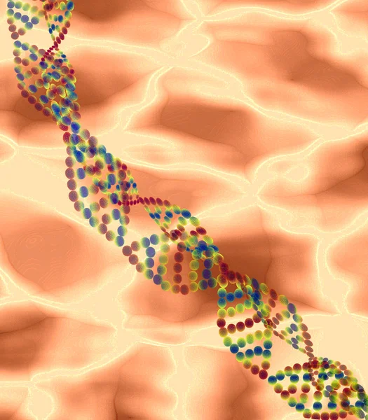 Organic background of cells and DNA structure — Stock Photo, Image