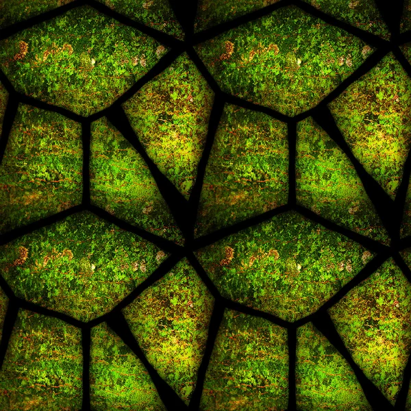 Sorunsuz kabartma desen organik bitki yapısı ile poligonal taş