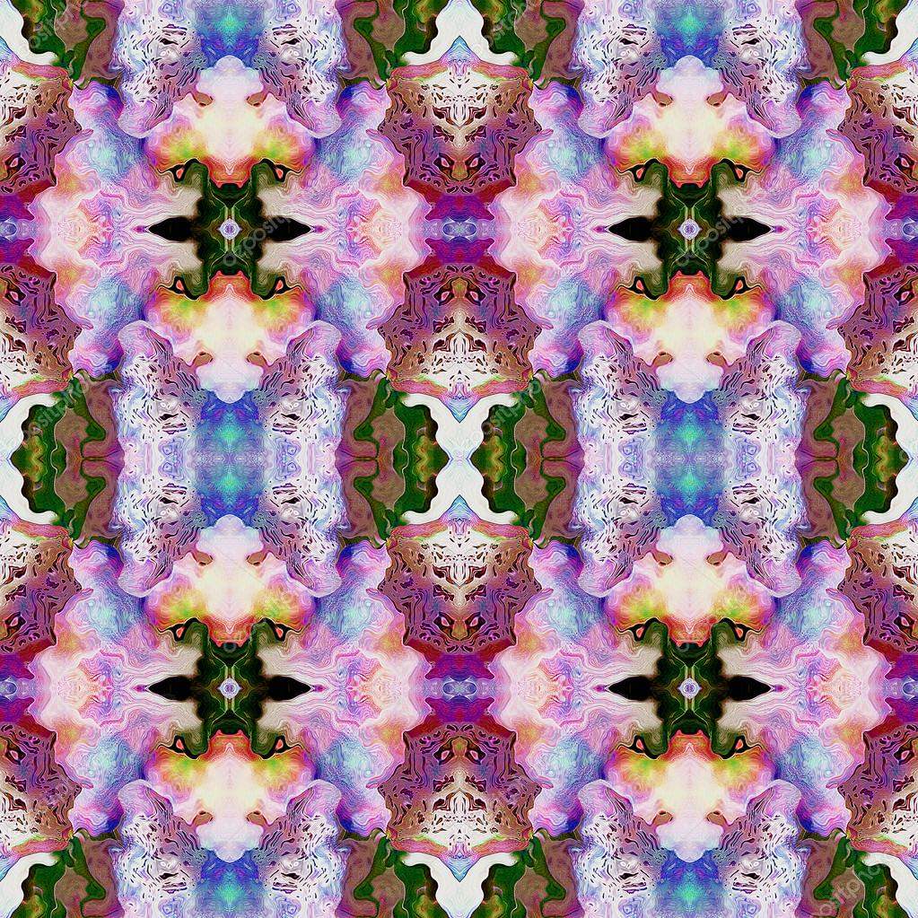 Abstrait Sans Couture Modèle En Couches Avec Des Fleurs