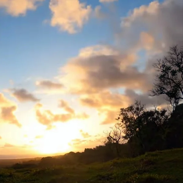 Nuvens Céu Pôr Sol Noite — Fotografia de Stock