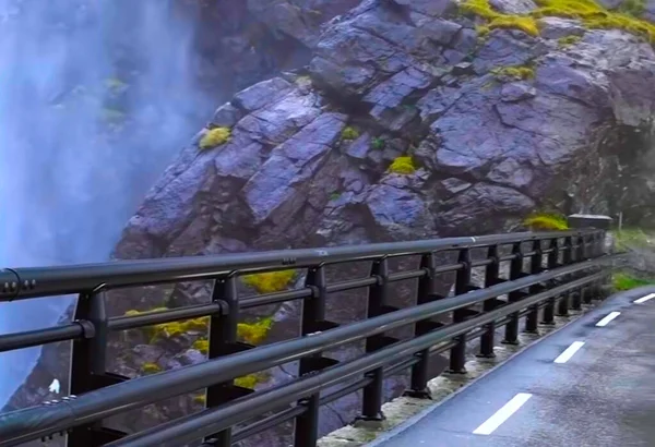 Pont Manière Près Des Chutes Eau — Photo