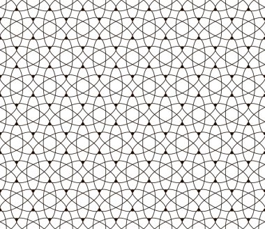 Kusursuz soyut retro çiçekli siyah beyaz desenli arka plan. Vektör Eps10