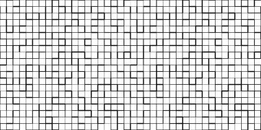 Rastgele çizgiler kare ızgarasında kusursuz vektör deseni.