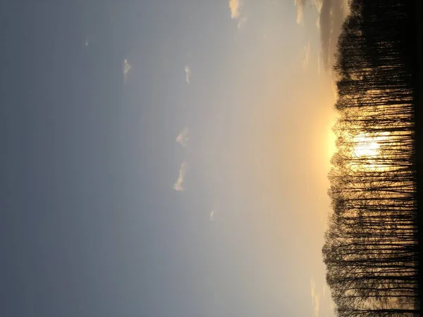 Вечернее Небо Закате — стоковое фото