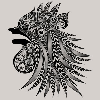 Horoz ile kesilmiş bir Gaga çığlık. Gösterim amacıyla çiftlik hayvanları kesim için