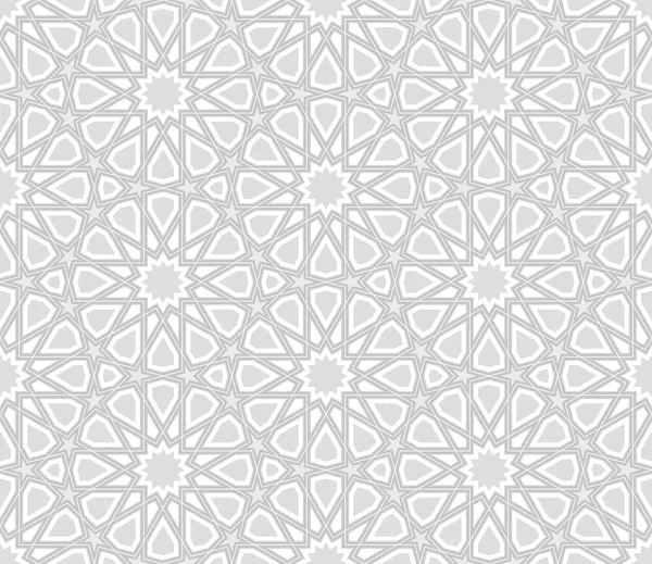 Звездопад Арабеска, светло-серый фон — стоковый вектор