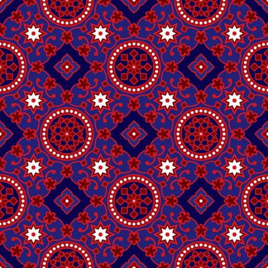 Mavi Ajrak desen
