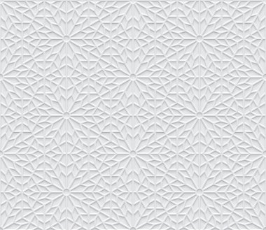 Gri Arap tarzı ışık geometrik desen