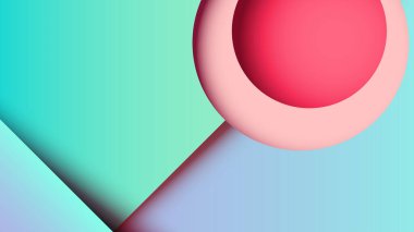 Soyut geometrik kağıt kesimi web paneli arkaplan şablonu. Vektör illüstrasyonu.