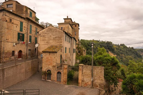 Stadsbilden Den Medeltida Staden Nazzano Lazio Italien — Stockfoto