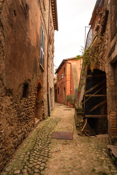 Paisaje Urbano Ciudad Medieval Nazzano Lazio Italia —  Fotos de Stock