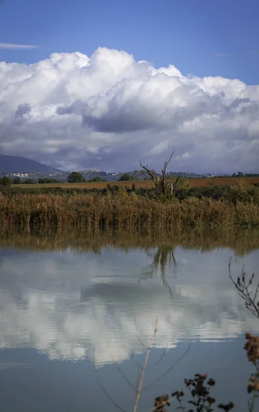 View Nazzano Tiber River Lazio Italy — Stock Photo, Image