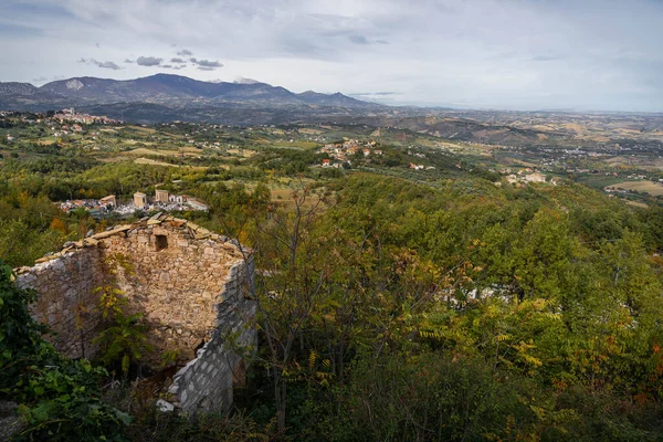 Paisaje Otoñal Las Montañas Los Abruzos Italia — Foto de Stock