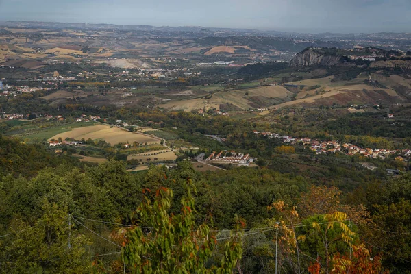 Höstlandskap Abruzzo Bergen Italien — Stockfoto